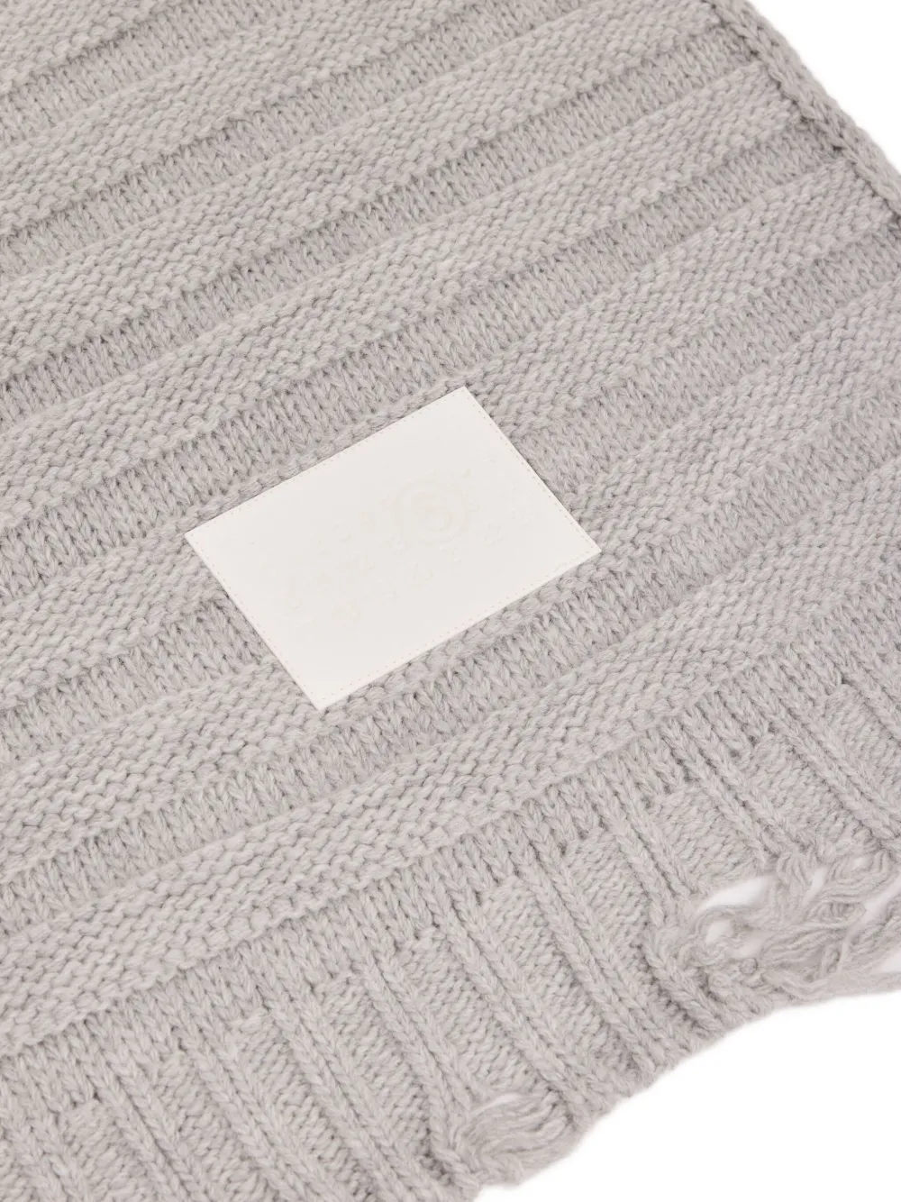 MM6 Maison Margiela Gebreide sjaal Grijs