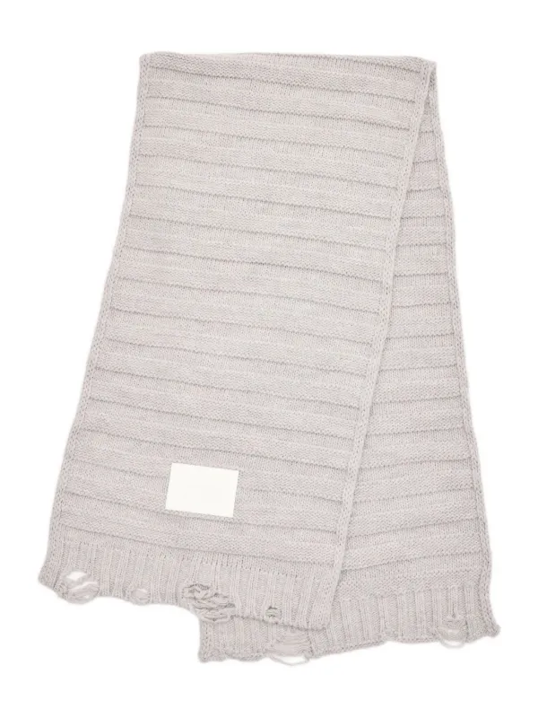 MM6 Maison Margiela ニットスカーフ | グレー | FARFETCH JP
