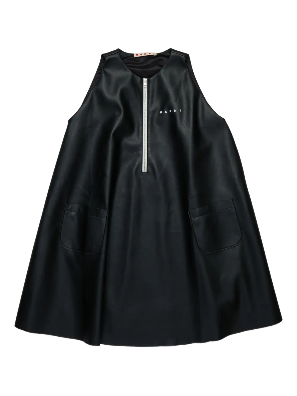 Marni Kids Jurk met geborduurd logo Zwart