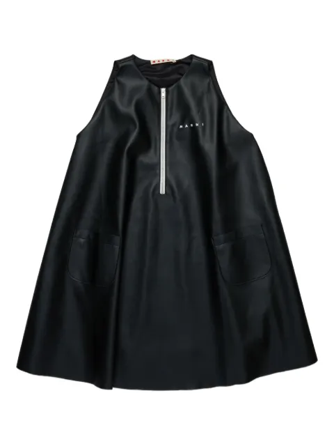 Marni Kids logo-embroidered dress 