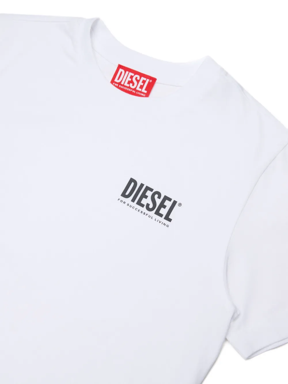 Diesel Kids Katoenen T-shirt Wit