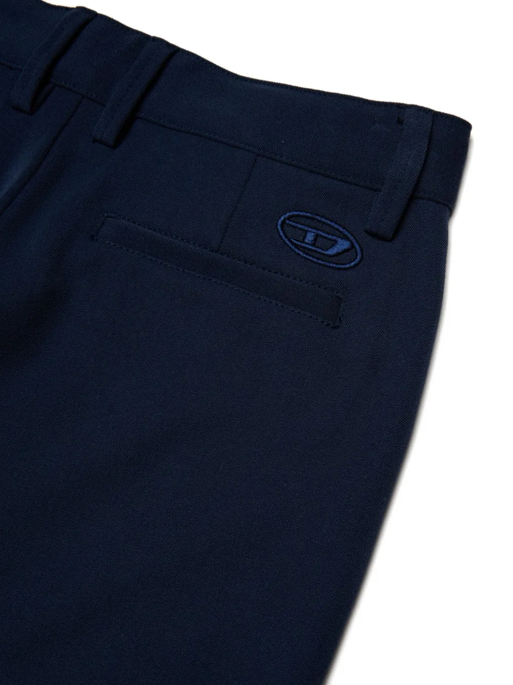 Diesel Kids Broek met geborduurd logo Blauw