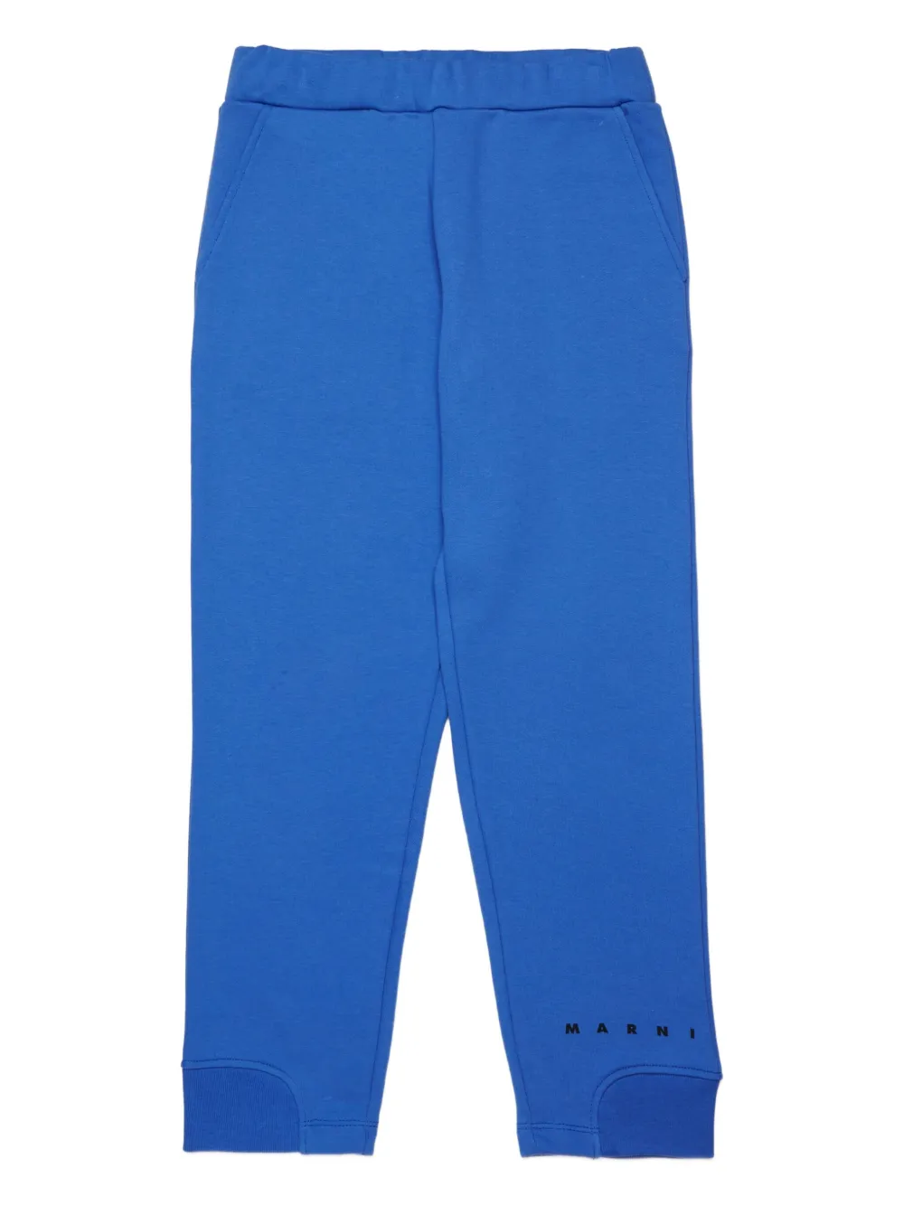 Marni Kids Broek met logoprint Blauw