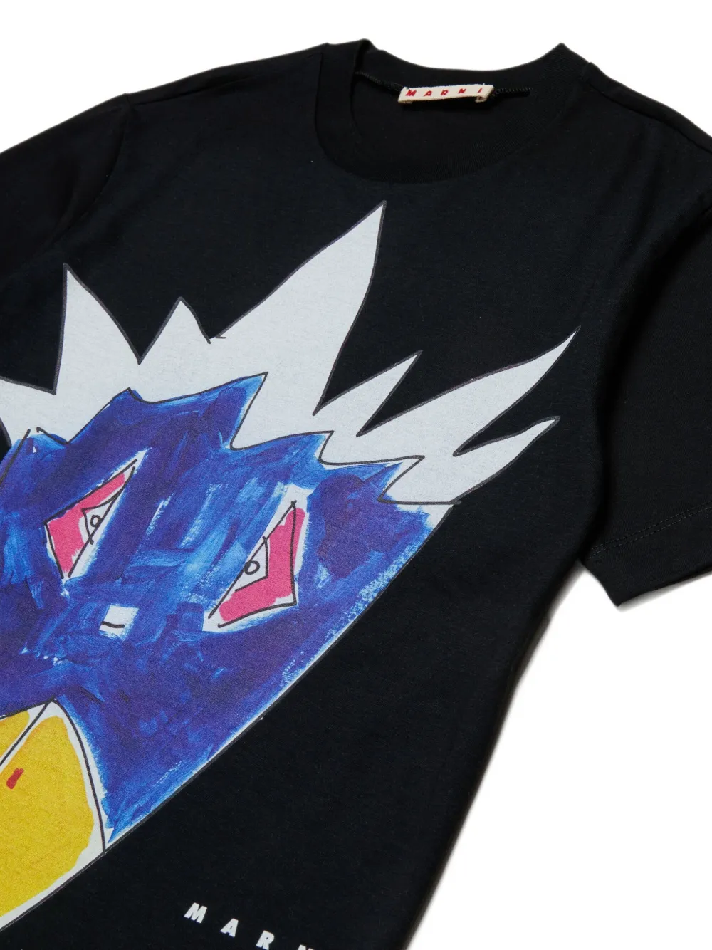 Marni Kids Katoenen T-shirt Zwart