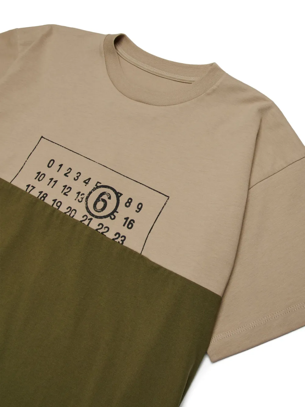 MM6 Maison Margiela Kids T-shirt met logoprint Beige
