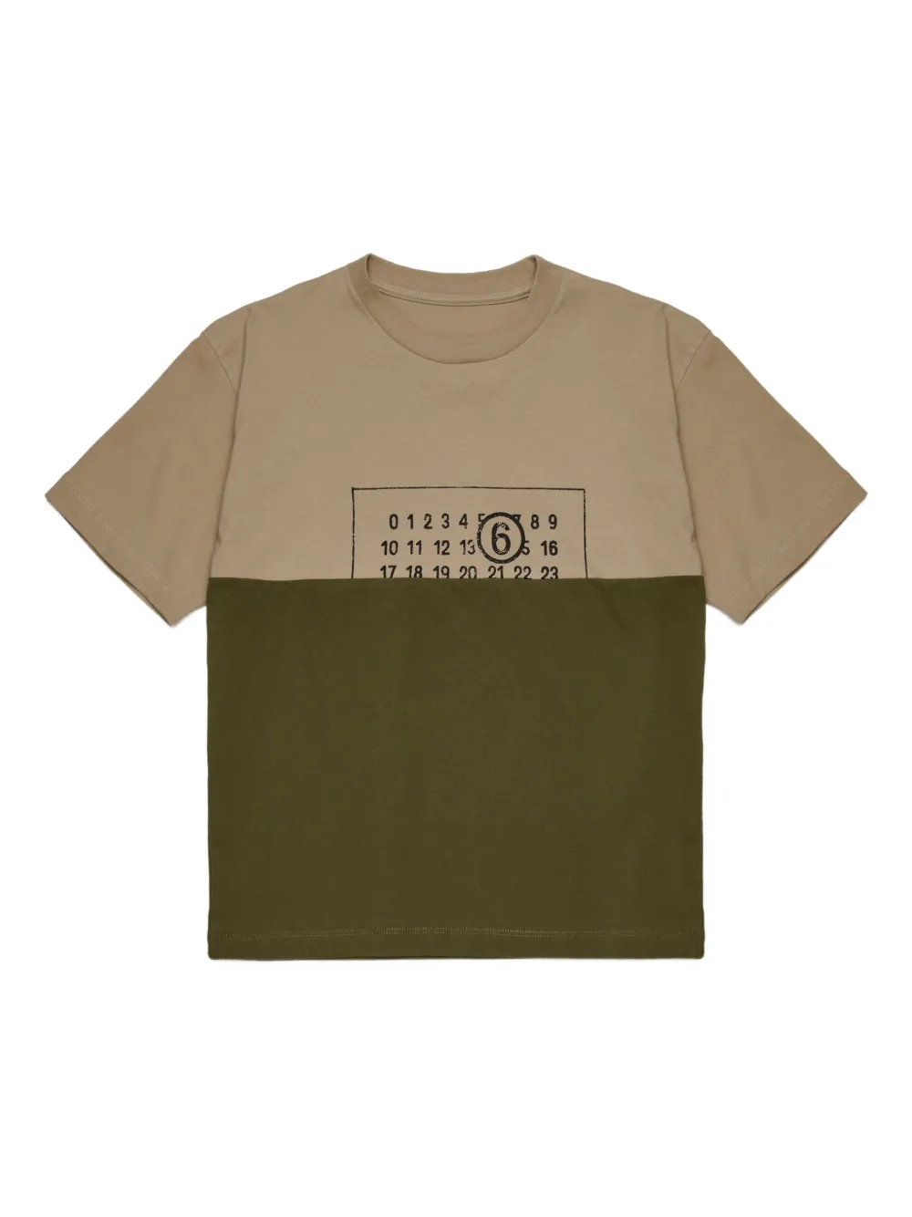 MM6 Maison Margiela Kids T-shirt met logoprint Beige
