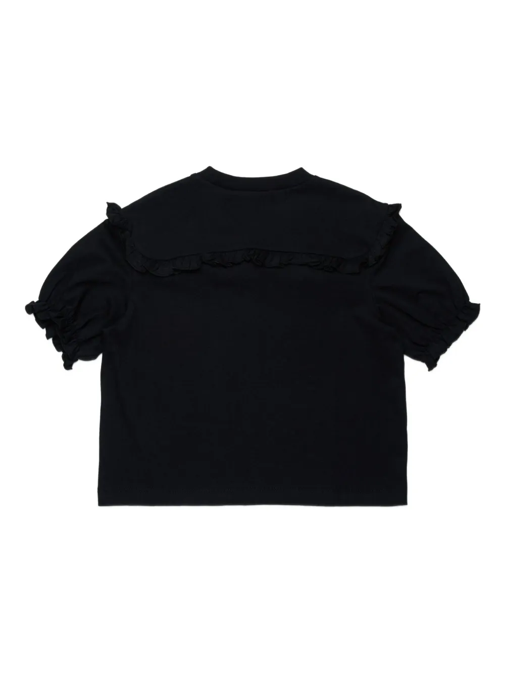 Marni Kids T-shirt met geborduurd logo Zwart