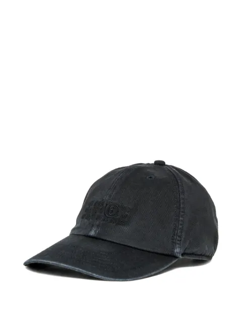 MM6 Maison Margiela Kids Numbers embroidered cotton cap
