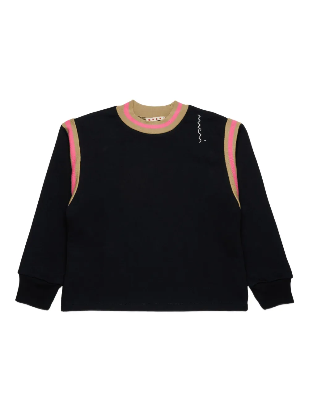 Marni Kids ロゴ スウェットシャツ - ブラック Marni Kids ロゴ スウェットシャツ - ブラック