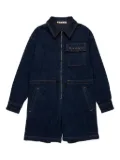 Marni Kids logo-embroidered jumpsuit - Blue
