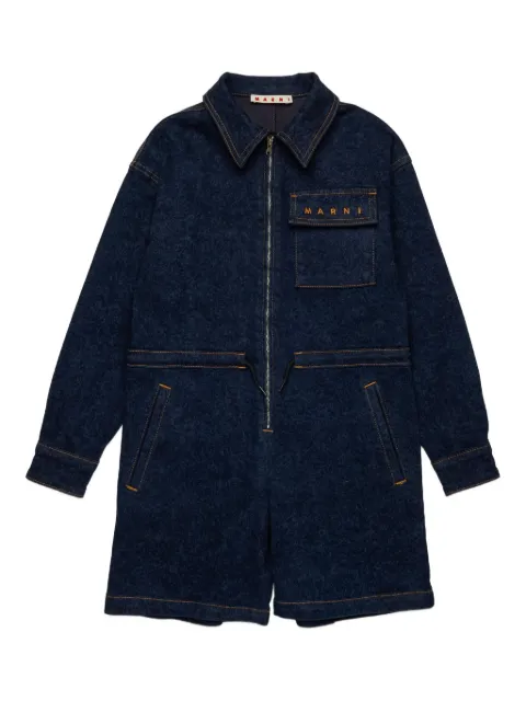 Marni Kids logo-embroidered jumpsuit 