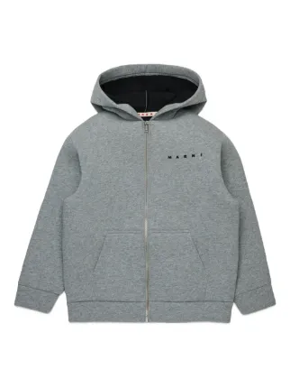 値下げ！新品未使用　MARNI Kids フードコート　12ｙ定価7.5万円 Marni Kids ジップアップ パーカー | グレー | FARFETCH JP