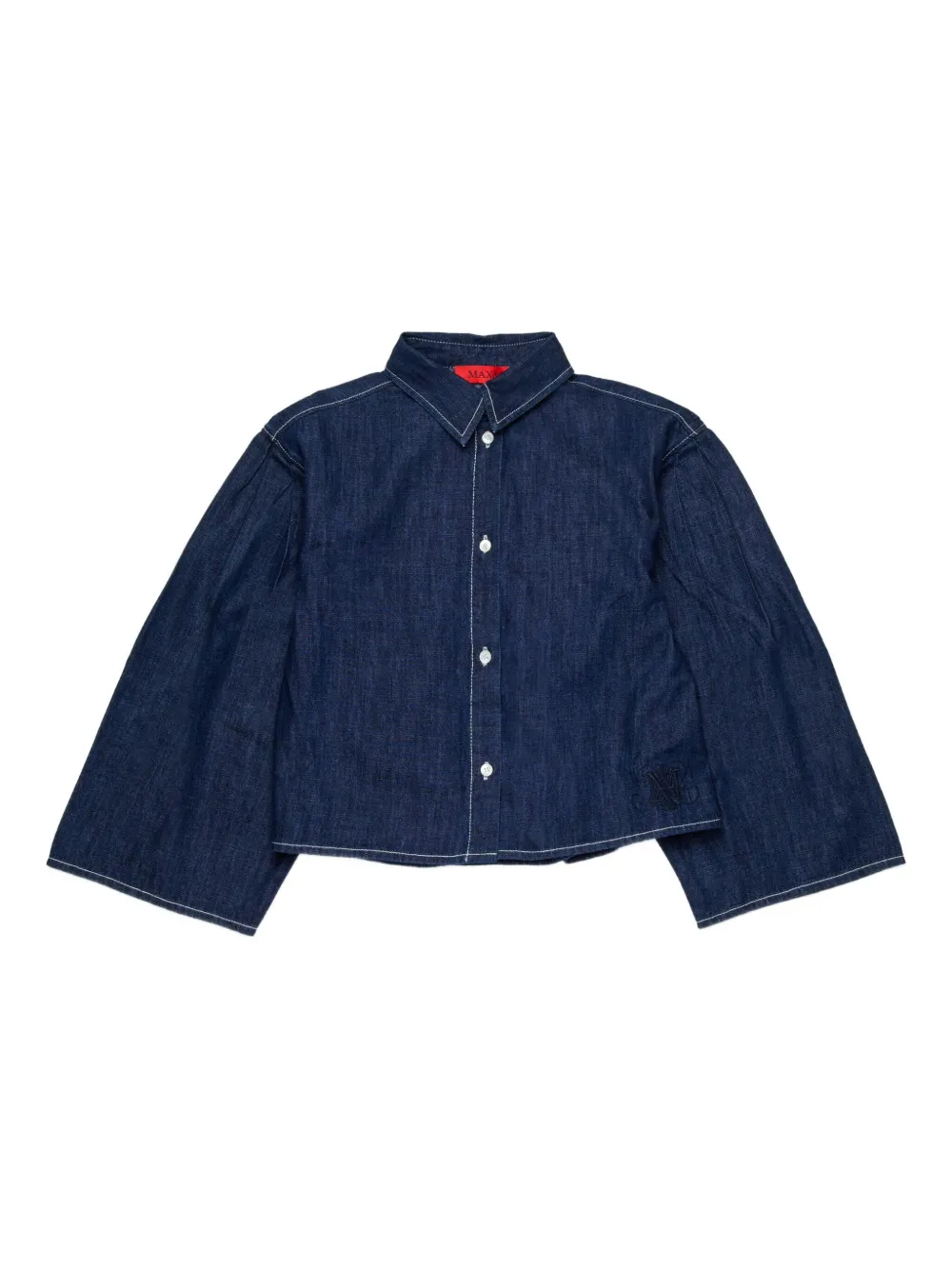 MAX&Co. Kids Katoenen spijkershirt Blauw