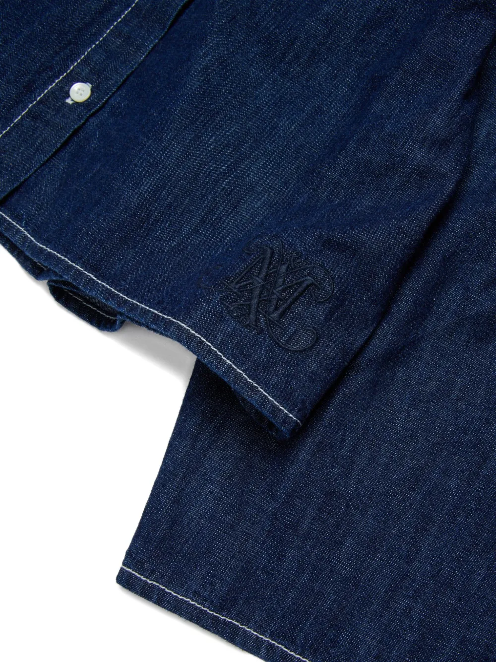 MAX&Co. Kids Katoenen spijkershirt Blauw