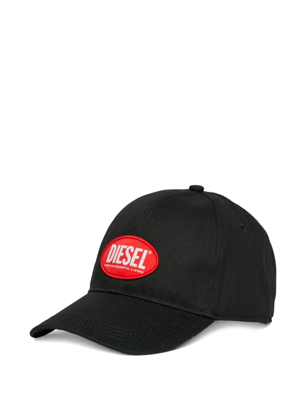 Diesel Kids Pet met logopatch Zwart