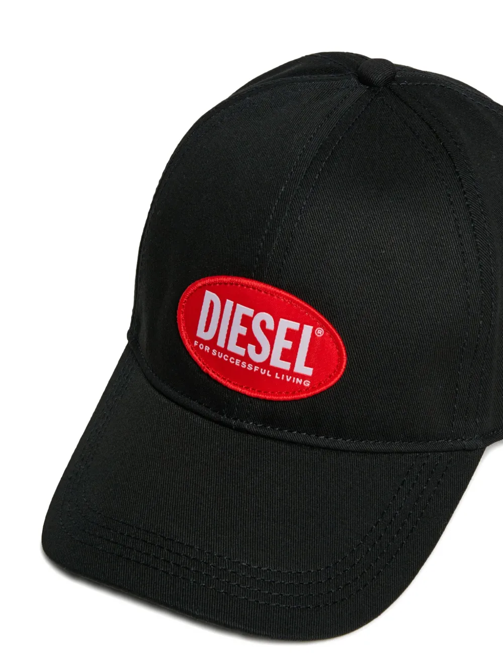 Diesel Kids Pet met logopatch Zwart