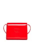 Diesel Kids Wrose patent-leather flap bag - Red