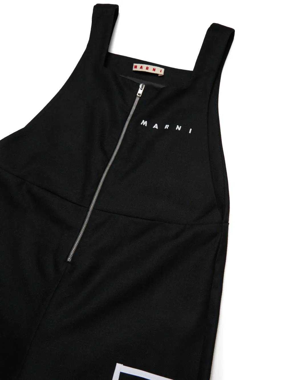 Marni Kids Jumpsuit met logo Zwart