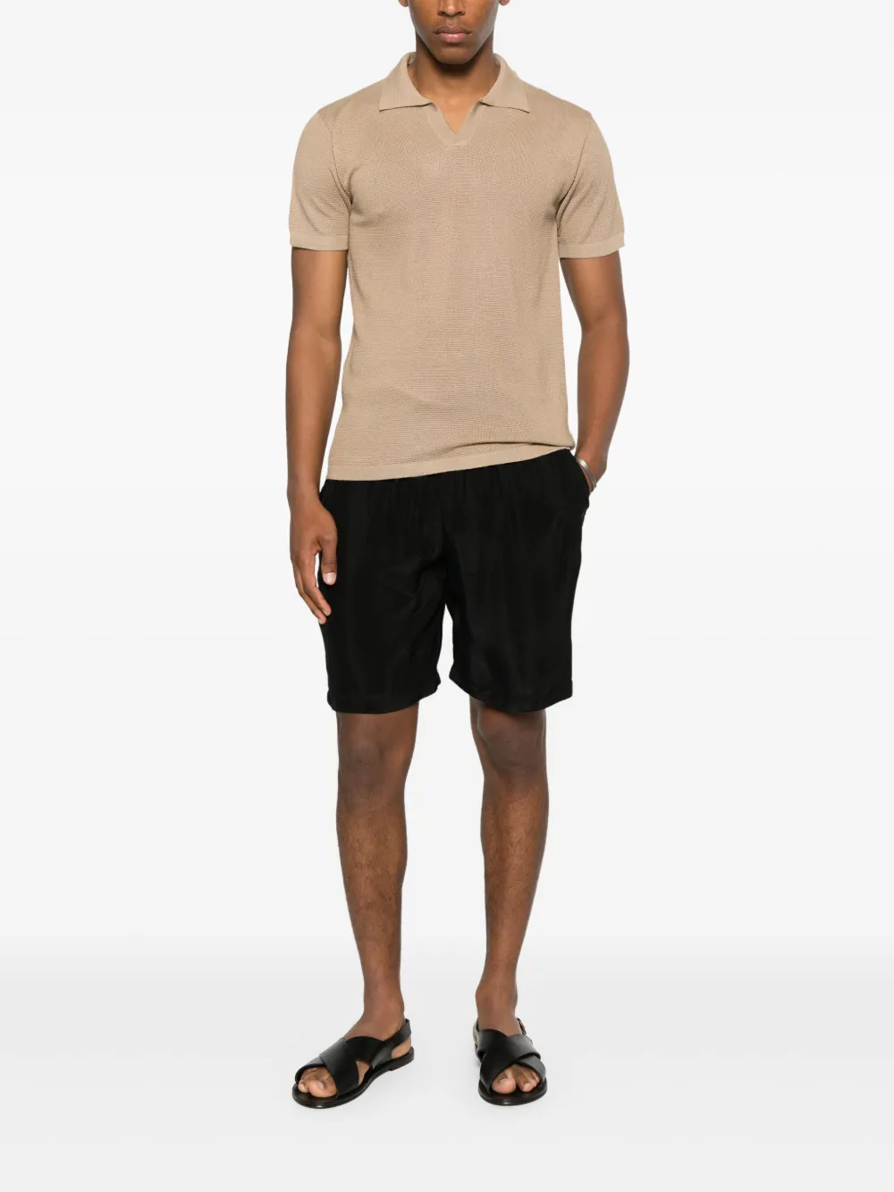 Daniele Fiesoli Zijden T-shirt - Beige
