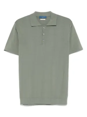 DANIELE FIESOLI◆Made In Italy◆M◆ポロシャツ DANIELE FIESOLI コットンニットポロシャツ イタリア製 茶 S