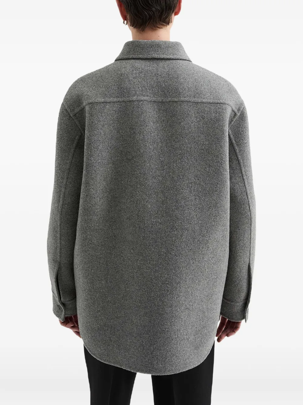 Jil Sander Wollen jack Grijs