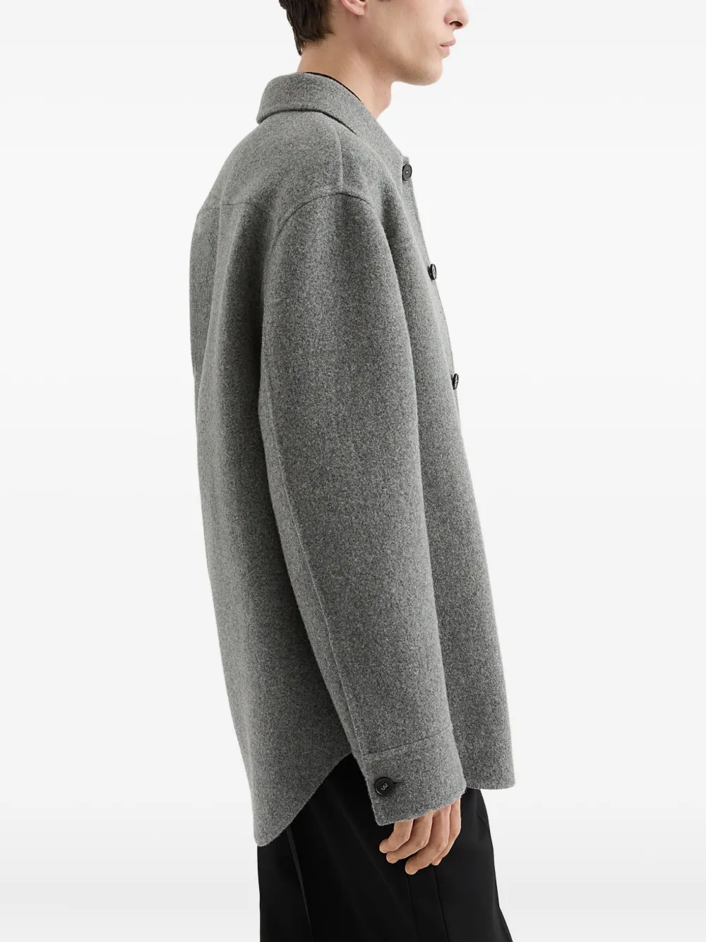 Jil Sander Wollen jack Grijs