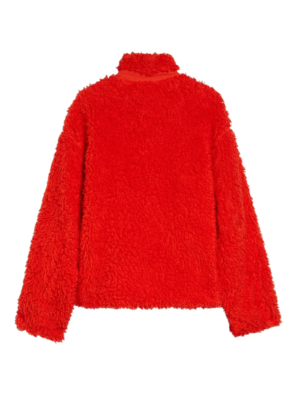 Jil Sander Katoenen fleece jack Rood