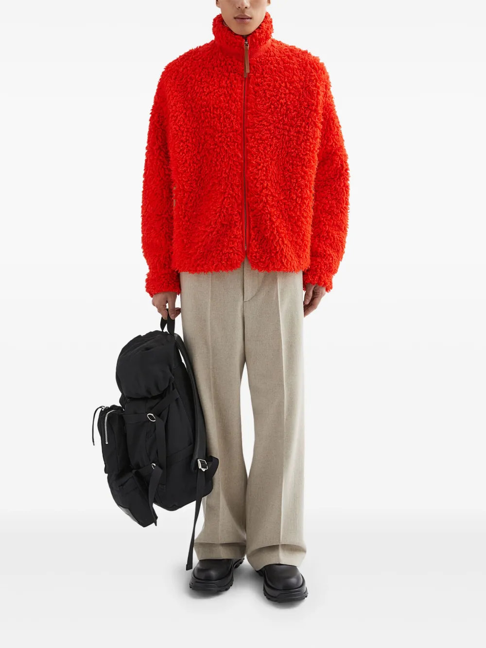 Jil Sander cotton fleece jacket | Bomber Jackets | Image 2