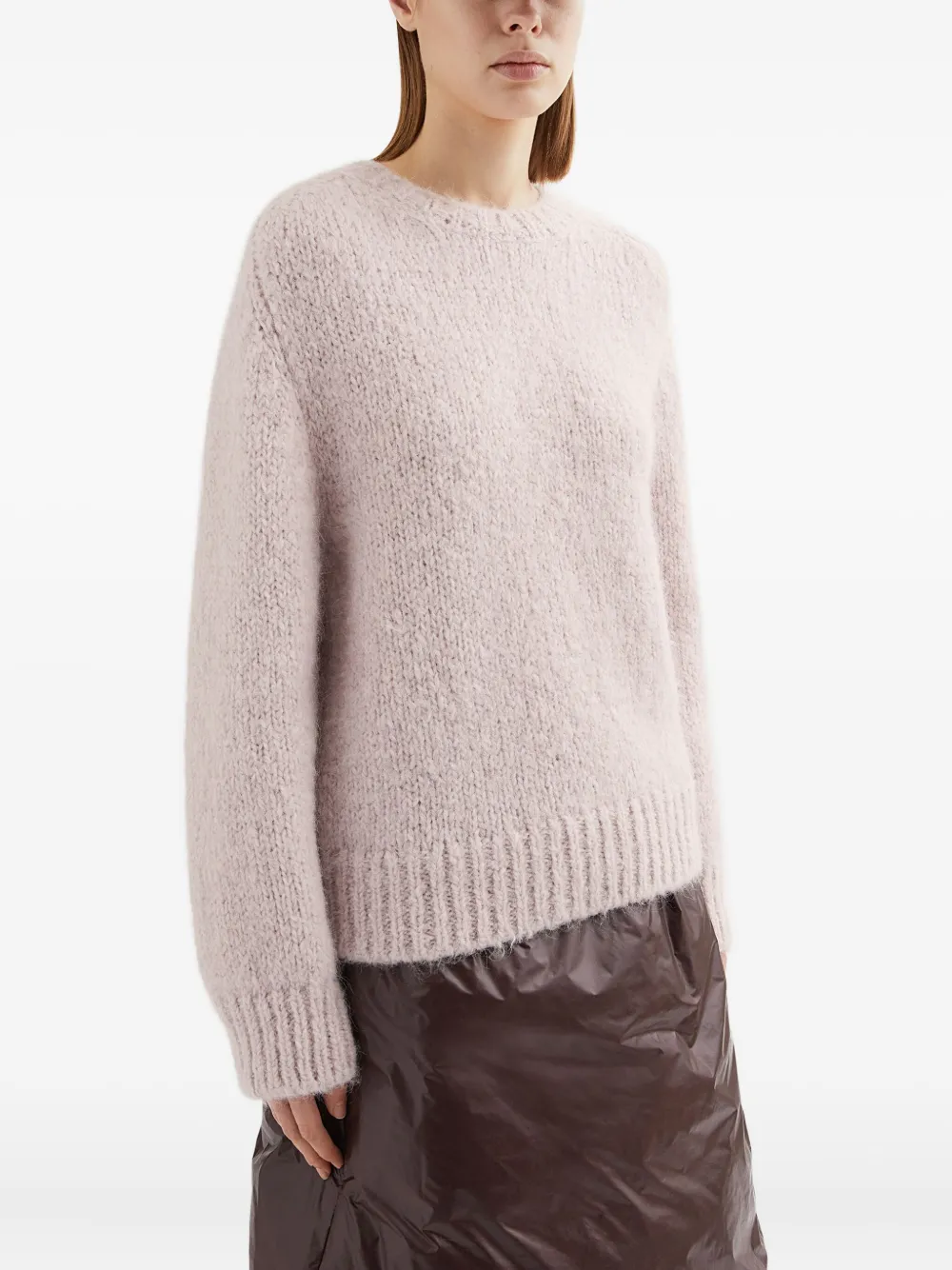 Jil Sander Geborstelde trui Roze