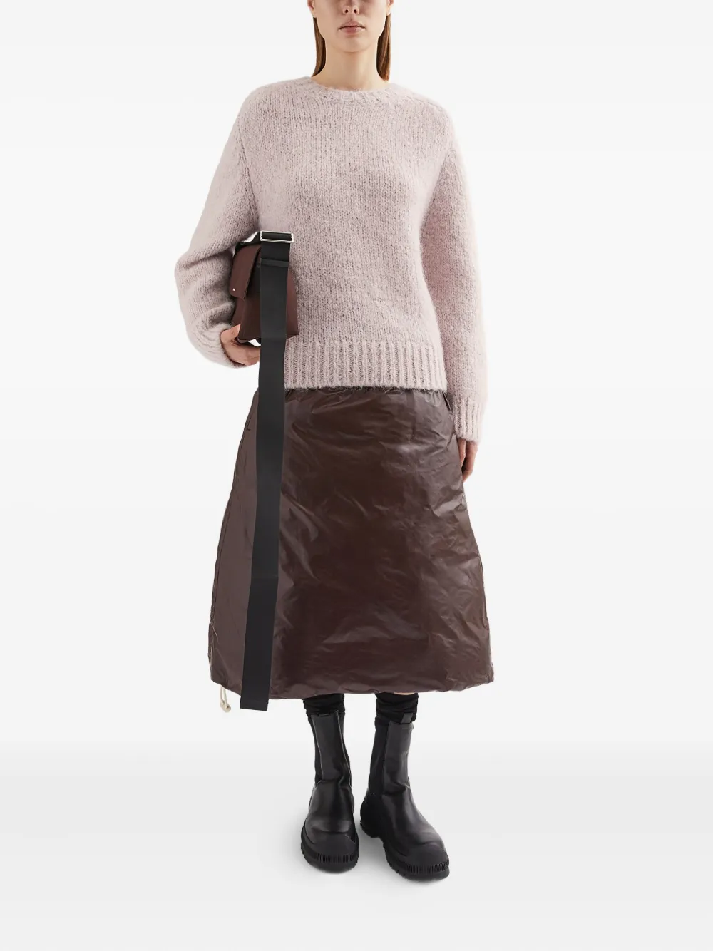 Jil Sander Geborstelde trui Roze