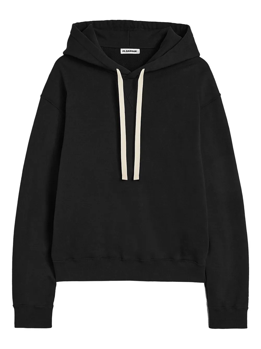 JIL SANDER+ cotton terry hoodie | Black | Image 1