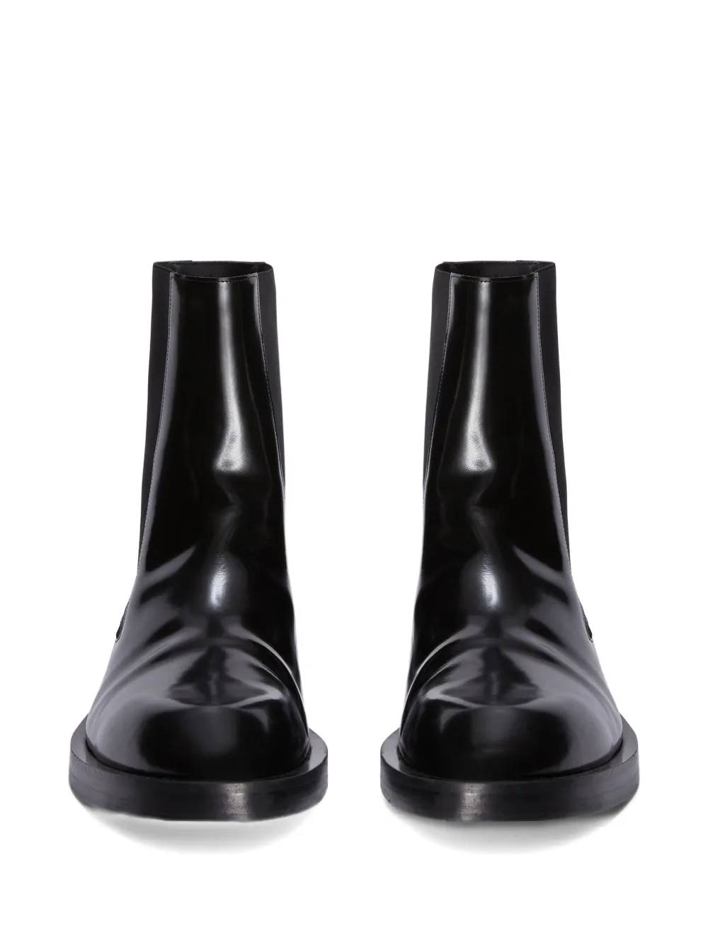 Jil Sander Calf Leather Chelsea Boots In Black