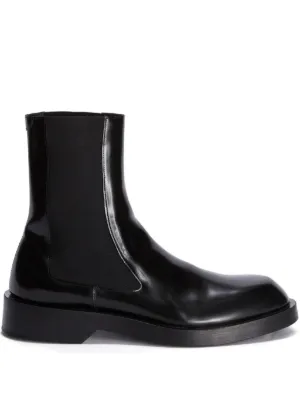 Jil Sander lace-up Leather Ankle Boots | Black | FARFETCH