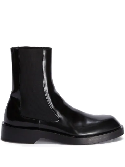Jil Sander 皮质切尔西靴