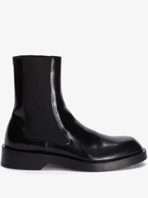Jil Sander leather Chelsea boots