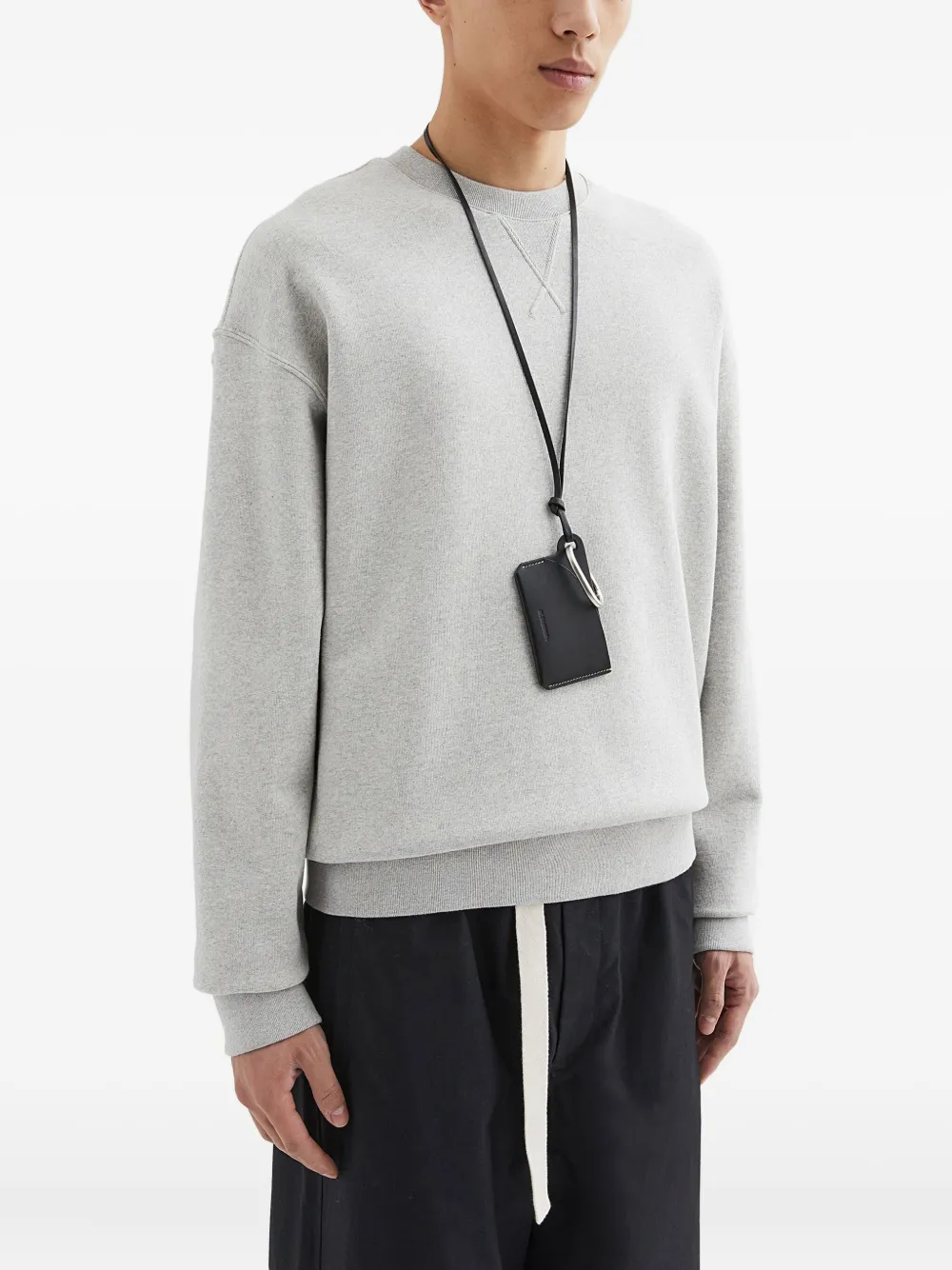 Jil Sander Katoenen sweater Grijs