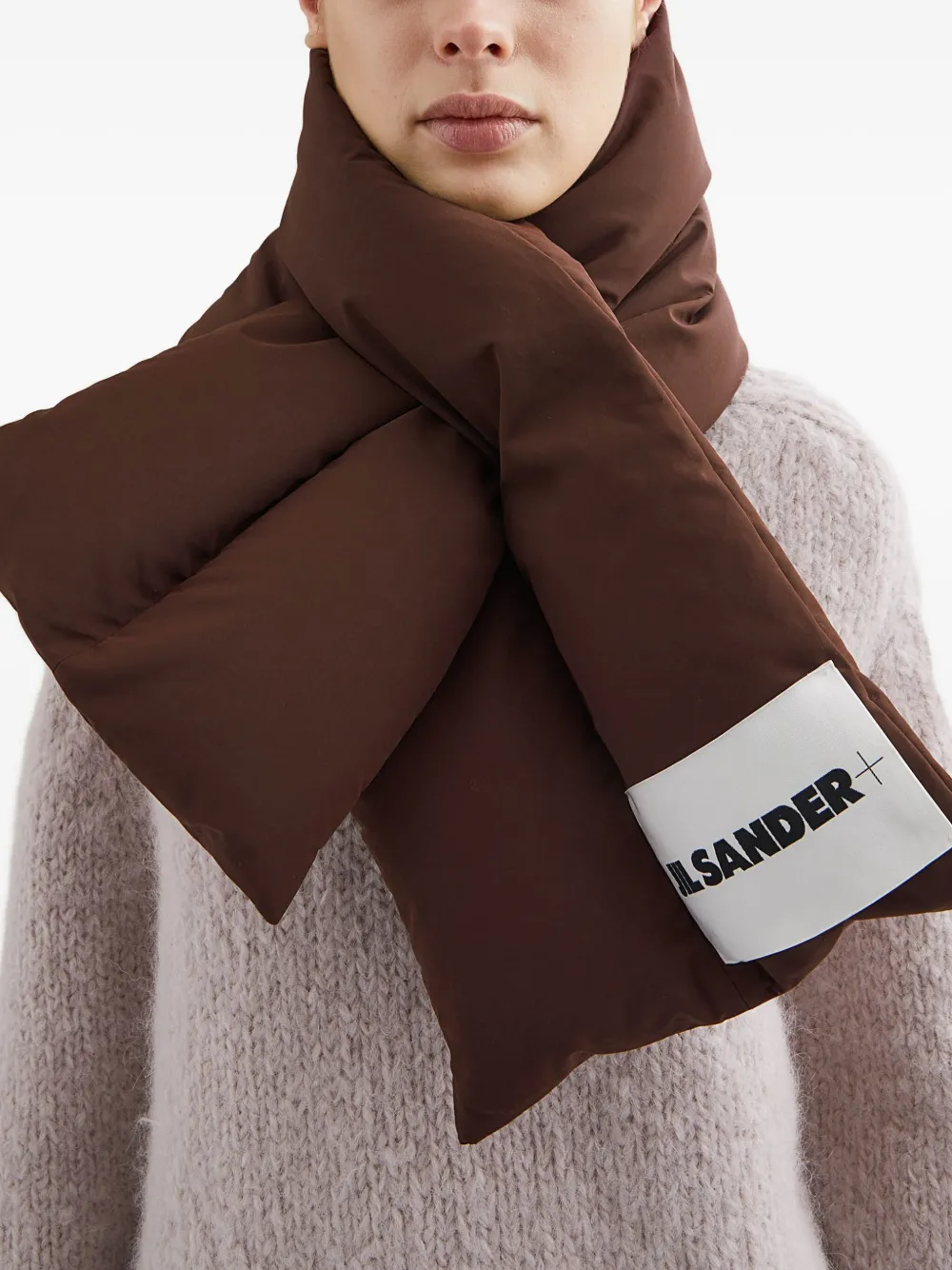 JIL SANDER+ Gewatteerde sjaal Bruin