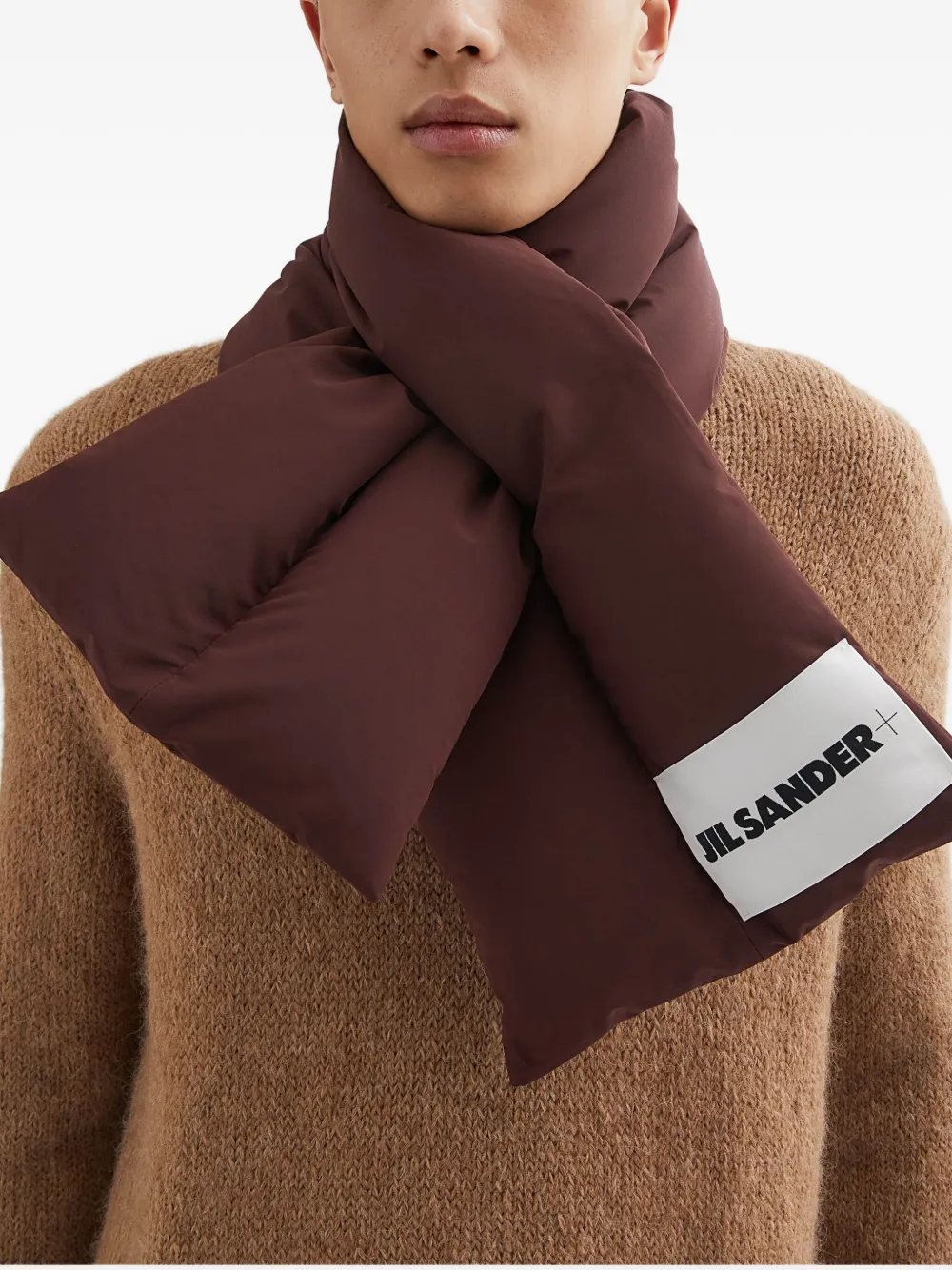 JIL SANDER+ Gewatteerde sjaal Bruin