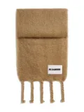 JIL SANDER+ mohair-blend scarf - Brown