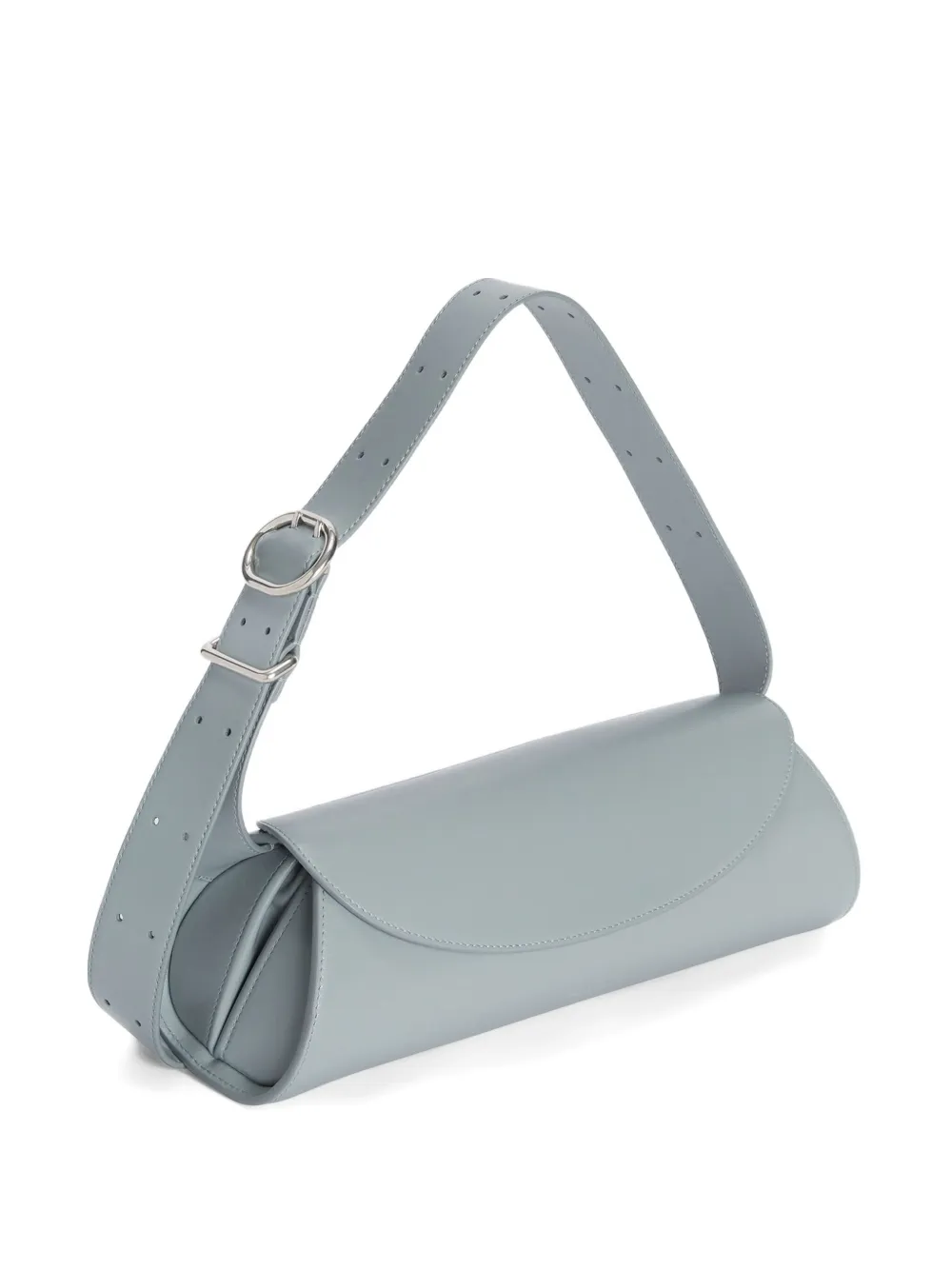Jil Sander small Cannolo leather shoulder bag - Grijs