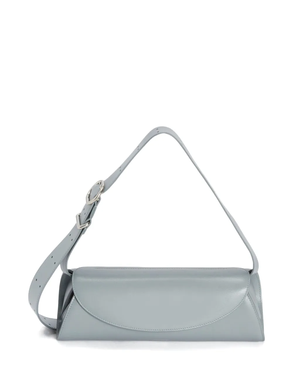 Jil Sander small Cannolo leather shoulder bag Grijs