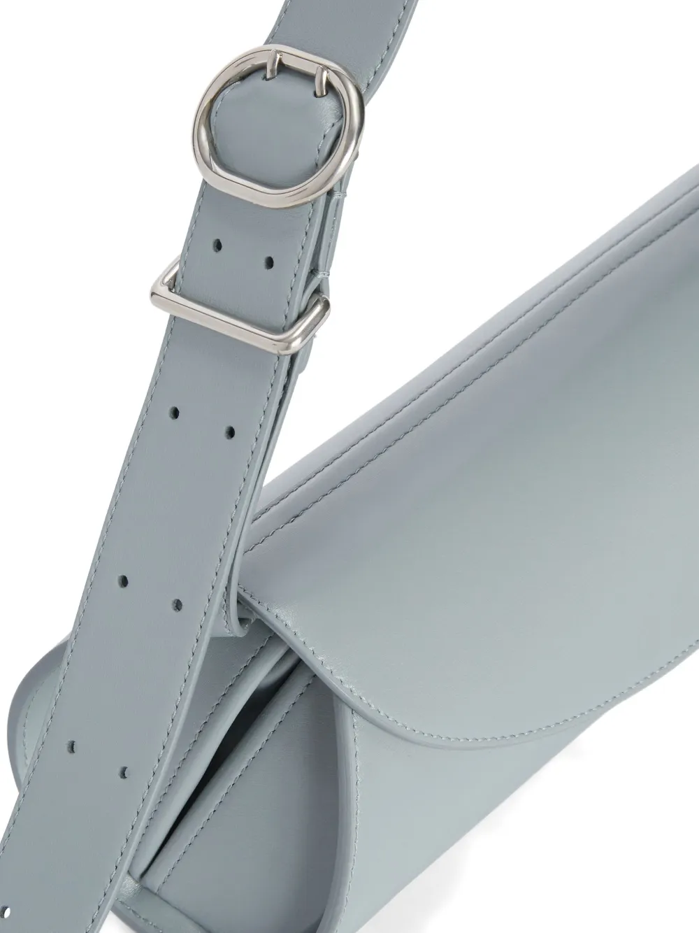 Jil Sander small Cannolo leather shoulder bag Grijs