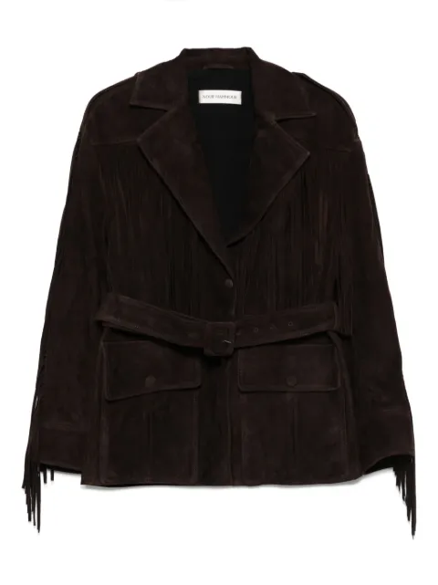 Nour Hammour Cassidy suede jacket