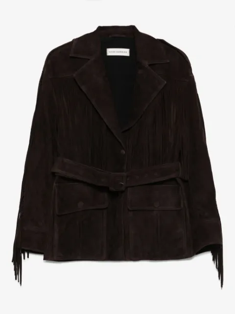 Nour Hammour Cassidy suede jacket