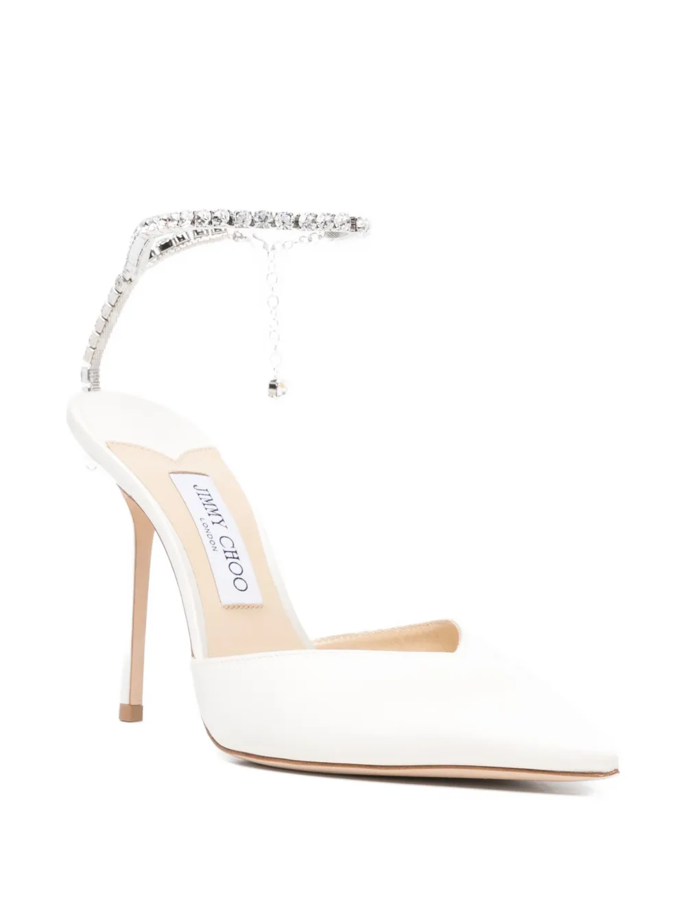 Jimmy Choo 100mm Saeda heeled pumps Wit
