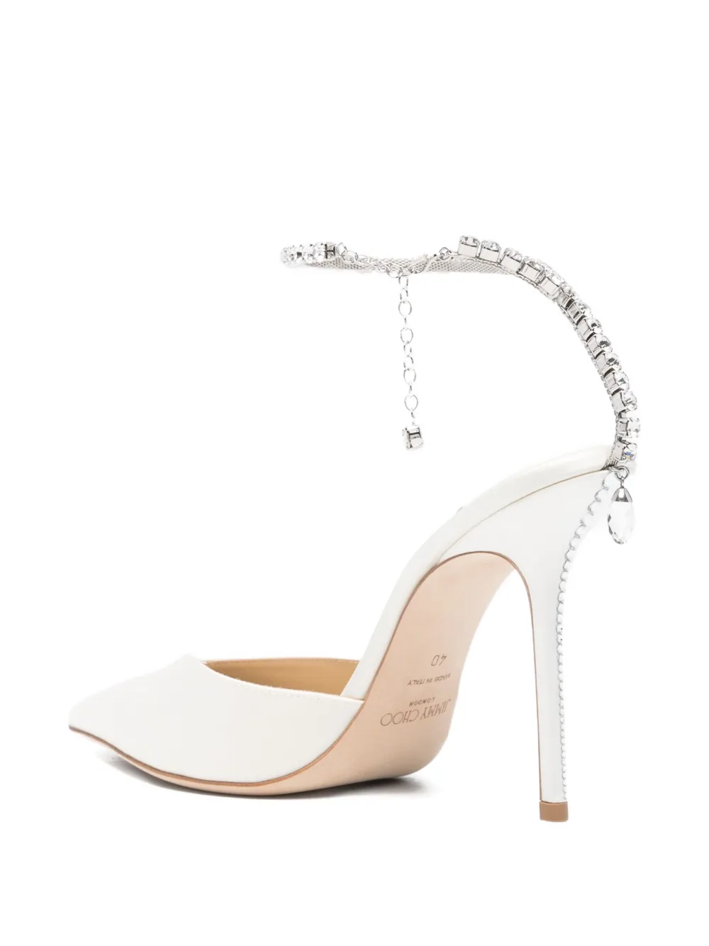 Jimmy Choo 100mm Saeda heeled pumps Wit