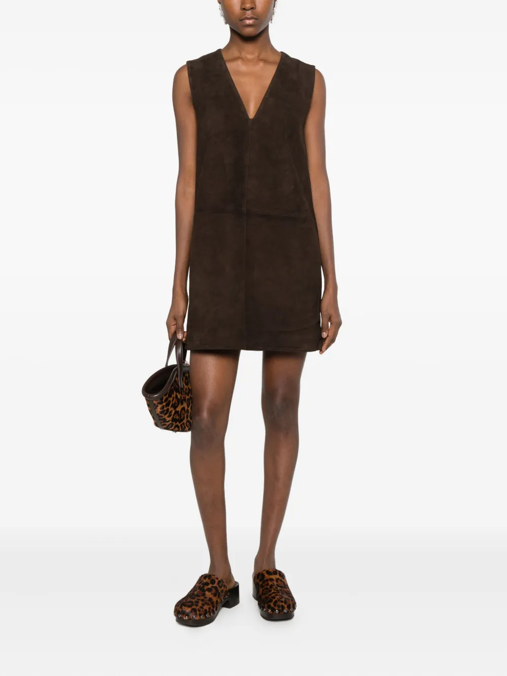 Simon Miller Fountain suede mini dress - Bruin
