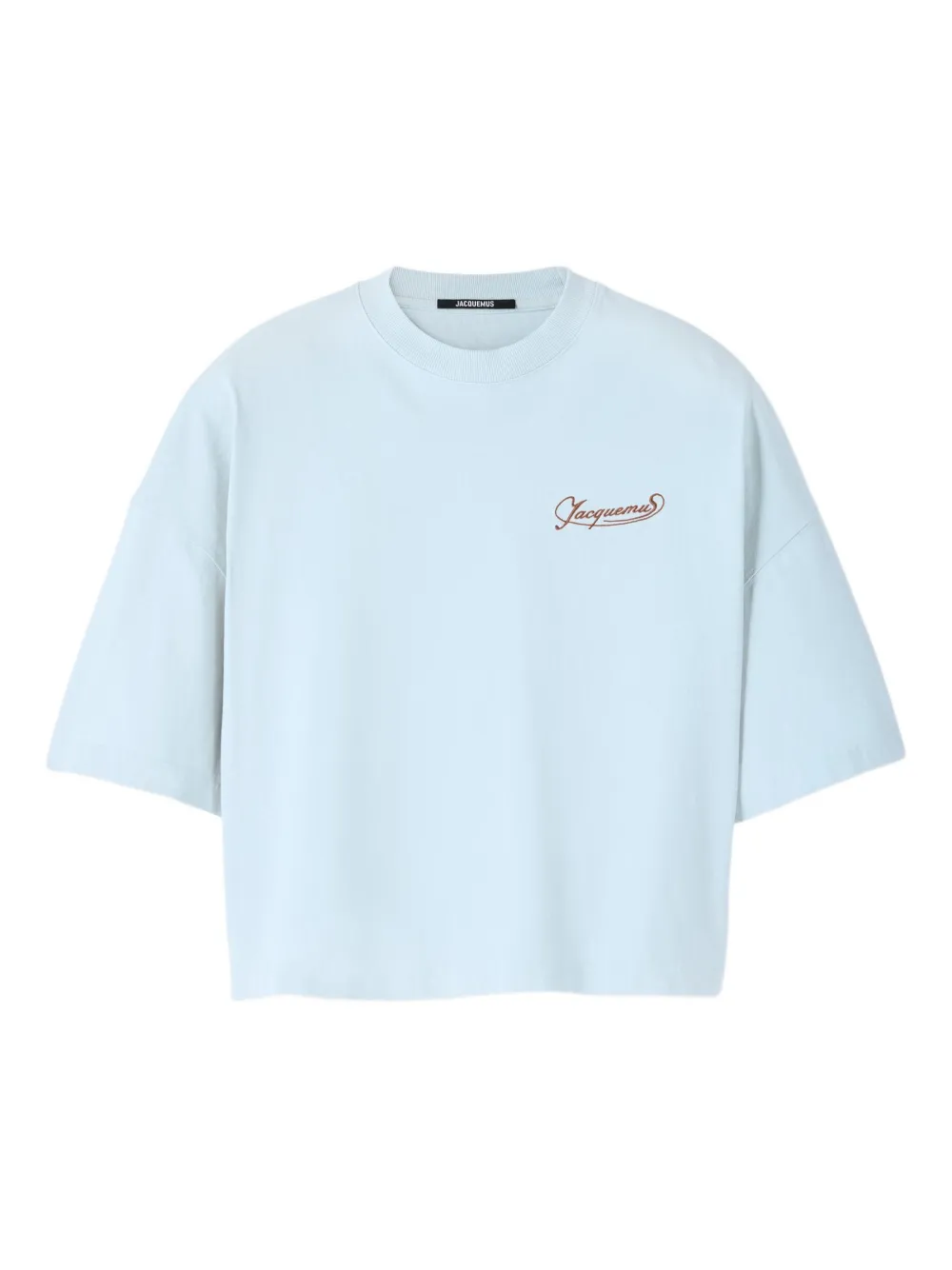 Jacquemus Cropped T-shirt Blauw