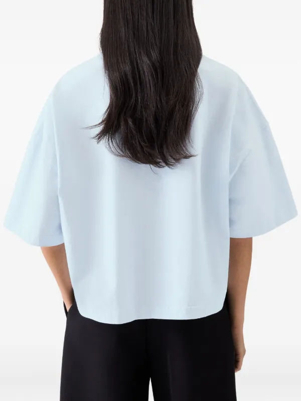 トップス JACQUEMUS TEE Jacquemus Cropped T-shirt | Blue | FARFETCH
