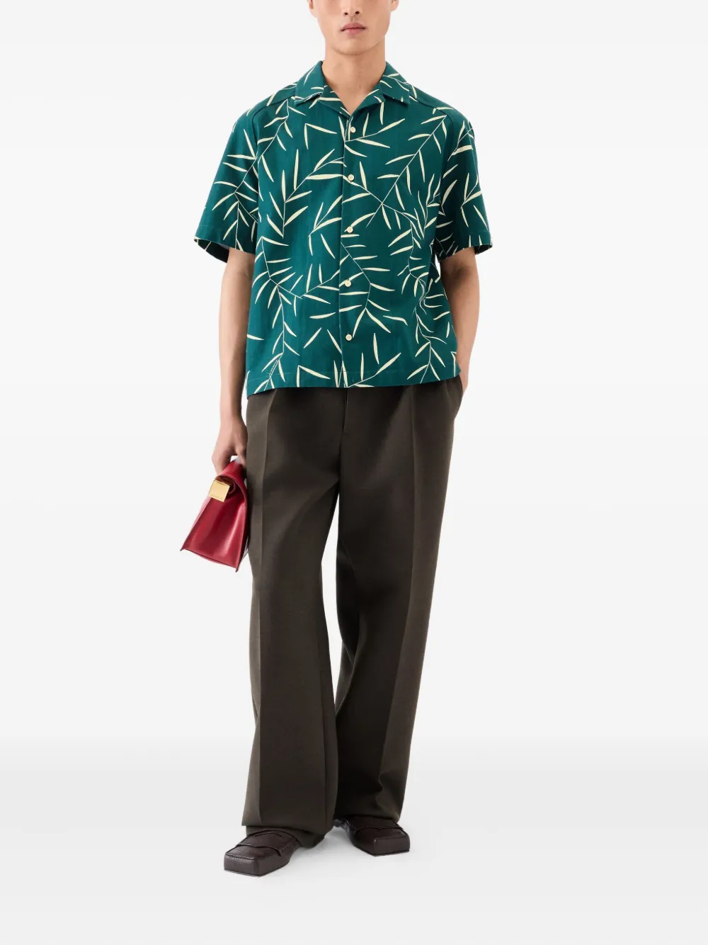 Jacquemus Overhemd met print Groen